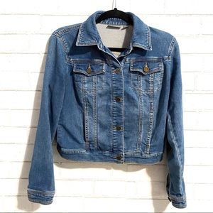 New York & Company cropped denim jacket